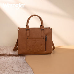 Wrangler Sherpa Aztec Canvas Concealed Tote Bag