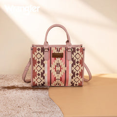 Wrangler Sherpa Aztec Canvas Concealed Tote Bag