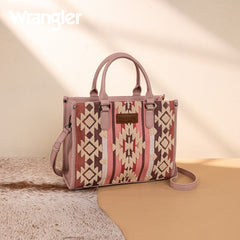 Wrangler Sherpa Aztec Canvas Concealed Tote Bag