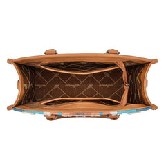 Wrangler Sherpa Aztec Canvas Concealed Tote Bag