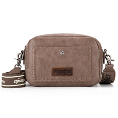 Wrangler Dual Zipper Stitch Crossbody Bag