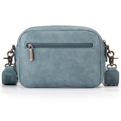 Wrangler Dual Zipper Stitch Crossbody Bag