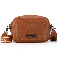 Wrangler Dual Zipper Stitch Crossbody Bag