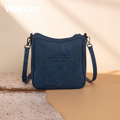 Wrangler Sherpa Aztec Canvas Crossbody