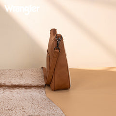 Wrangler Sherpa Aztec Canvas Crossbody