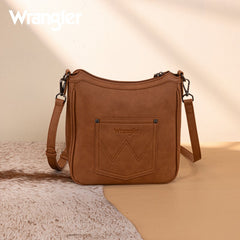 Wrangler Sherpa Aztec Canvas Crossbody