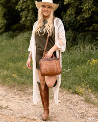 Wrangler Embroidered Boot Scroll Crossbody Purse