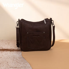 Wrangler Sherpa Aztec Canvas Crossbody