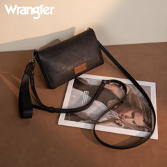 Wrangler Leather Printed Wristlet