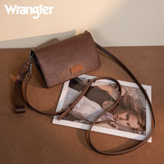 Wrangler Leather Printed Wristlet
