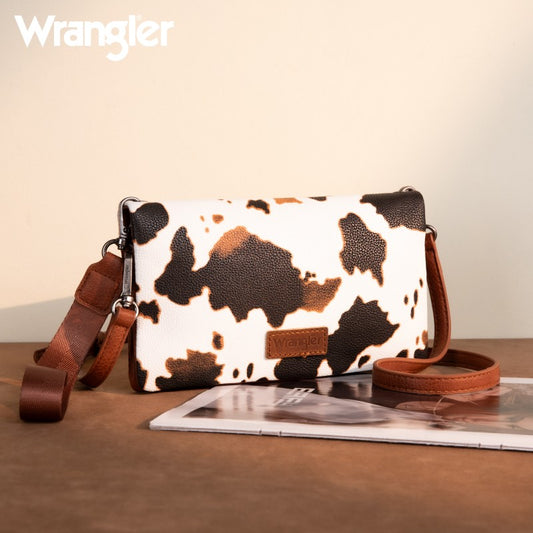 Wrangler Leather Printed Wristlet
