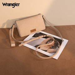 Wrangler Leather Printed Wristlet