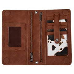 Wrangler Leather Printed Wristlet