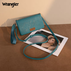 Wrangler Leather Printed Wristlet