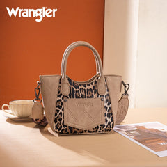 Wrangler Western Leopard Print Tote Bag