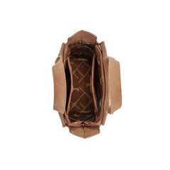 Wrangler Western Braided Handle Leopard Tote Bag