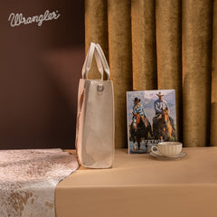 Wrangler Aztec Embroidered Crossbody Tote Bag