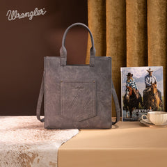 Wrangler Aztec Embroidered Crossbody Tote Bag