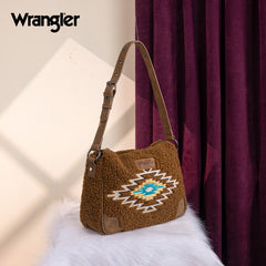 Wrangler Sherpa Aztec Sherpa Hobo Bag