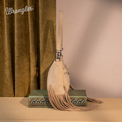 Wrangler Fringe Buckle Crossbody Hobo Bag