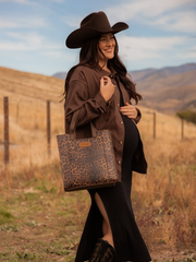 Wrangler Western All-over Leopard Print Tote Bag