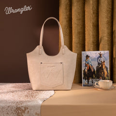 Wrangler Aztec Embroidered Tote Bag