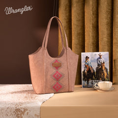Wrangler Aztec Embroidered Tote Bag