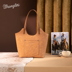 Wrangler Aztec Embroidered Tote Bag