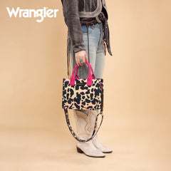 Wrangler All-over Leopard Print Tote Bag
