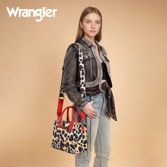 Wrangler All-over Leopard Print Tote Bag