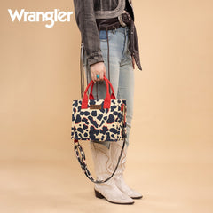Wrangler All-over Leopard Print Tote Bag