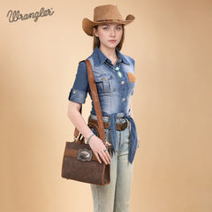 Wrangler Southwestern Feature Buckle Tote Bag
