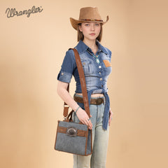 Wrangler Southwestern Feature Buckle Tote Bag