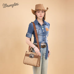 Wrangler Southwestern Feature Buckle Tote Bag