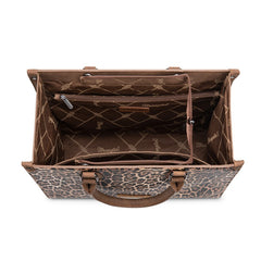 Wrangler Western All-over Leopard Print Wide Tote Bag