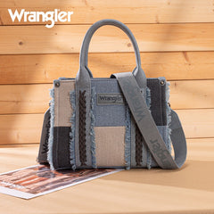 Wrangler Canvas Braided Fringe Tote Bag