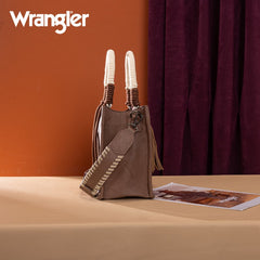 Wrangler CowPrint Rope Handle Tote Bag