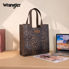 Wrangler Western All-over Leopard Print Tote Bag