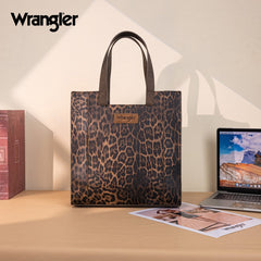 Wrangler Western All-over Leopard Print Tote Bag
