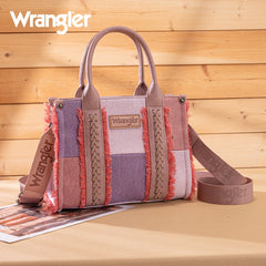 Wrangler Canvas Braided Fringe Tote Bag
