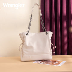 Wrangler Cow Print Chain Tote With Wallet Set