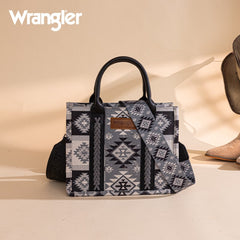 Wrangler Aztec Pattern Dual Sided Print Tote Bag
