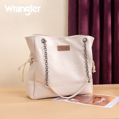 Wrangler Cow Print Chain Tote With Wallet Set