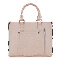 Wrangler Leopard Whipstitch Concealed Carry Tote Bag