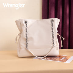 Wrangler Cow Print Chain Tote With Wallet Set