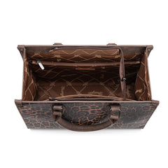 Wrangler Western All-over Leopard Print Wide Tote Bag