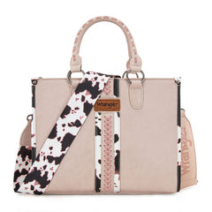 Wrangler Leopard Whipstitch Concealed Carry Tote Bag