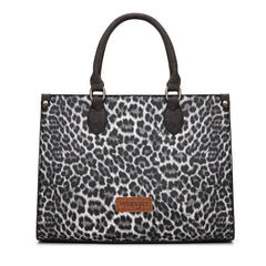 Wrangler Western All-over Leopard Print Wide Tote Bag