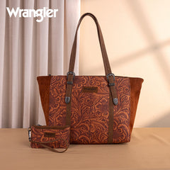 Wrangler Vintage Floral Printed Large Tote Bag