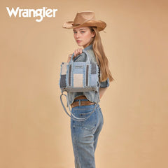 Wrangler Canvas Braided Fringe Tote Bag